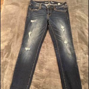 American Eagle blue jegging stretch size 8 regular jeans